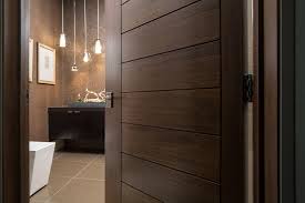 When you are searching for modern interior doors to enhance the design of your home, you will find out that there are several types of modern interior doors to select from. Las Vegas Modern Home Interior Solid Wood Walnut Door Modern Bathroom Denver By Trustile Doors Houzz