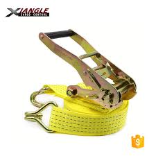 Polyester webbing has bright yellow color for easier visibility. Ratchet Straps Double J Hook Manufacturers And Suppliers China Wholesale From Factory Xiangle Tool