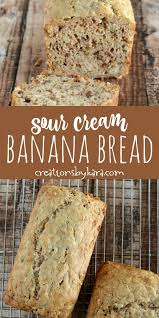 This Sour Cream Banana Bread Recipe Will Blow You Away It Is Soft And Tender And A Sec Sour Cream Banana Bread Sour Cream Banana Muffins Banana Bread Recipes