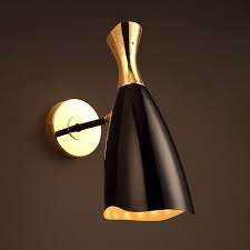 This Industrial Chic Indoor Wall Light Fixture Will Blend Wonderfully In Various Home Decor Styles It Comes With A P With Images Metal Shades Gold Light Fixture Wall Lamp