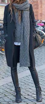 Winter Fashion Monochrome Moda Moda Abbigliamento Abiti