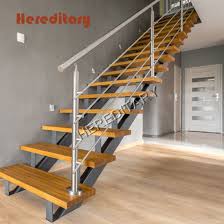 You can use the ladder for practical purposes anytime you want with much more confidence. China Simple Stainless Steel Material Cable Railing Balustrade Staircase Design China U Shape Staircase Customized Available Staircase