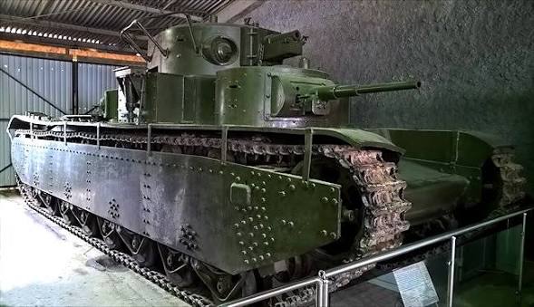 Surviving T-35 Soviet WW2 Heavy Tank at the Kubinka Tank Museum