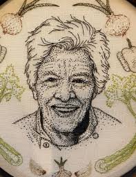 Weaving with two different sized hoops