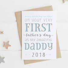 First father's day for your husband if it's your husband's big day, you're gonna want to include some serious love and gratitude in your card for a happy first father's day. First Father S Day Card By Here S To Us Notonthehighstreet Com