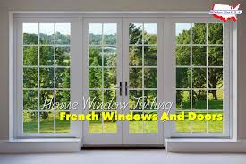 Just peel off the pattern from the liner, apply it, and squeegee out the bubbles. Home Window Tinting For French Doors And Windows