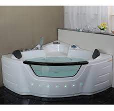 Milano Corner 2 Person Whirlpool Bath Airspa Baths 1350mm X 1350mm 20 Jets