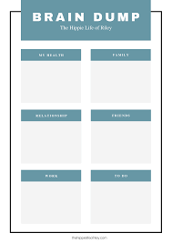 Brain Dump Exercise To Calm Your Mind From Overwhelming Thoughts Brain Dump Mindfulness School Jobs