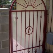 Appleby's ornamental iron fabricates custom wrought iron security doors, including enclosures, railings and fences. Gates Chavez Wrought Iron