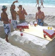 Sand Beer Pong How Original