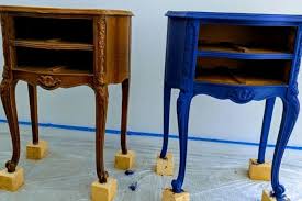 A mustard yellow wood finish. How To Chalk Paint Furniture Plus Chalk Paint Recipe