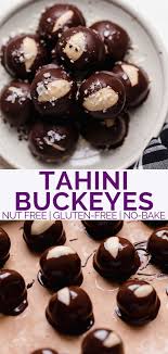 Tahini Buckeye Cookies Nut Free Gluten Free Plays Well With Butter Recipe Baking Recipes Cookies Buckeye Cookies Recipes