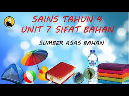Nota sains tahun 4 unit 7: Sains Tahun 4 Sifat Bahan Cikgupyan Youtube