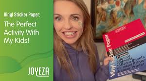 Amazon.com : JOYEZA Premium Printable Vinyl Sticker Paper for Inkjet  Printer