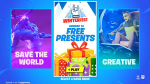 If you opened up your gifts during winterfest 2019, then you would. Lispyjimmy Videos New Fortnite Winterfest Out Now Fortnite Update Live Fortnite Battle Royale Lurkit