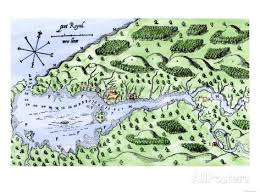 Champlain S 1613 Map Of His Settlement At Port Royal Now Annapolis Royal Nova Scotia Canada Giclee Print Allposters Com In 2021 Annapolis Royal Port Royal Nova Scotia