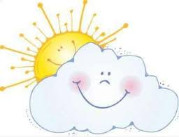 Sol y nube | Dibujos de nubes, Sol y nubes, Manualidades