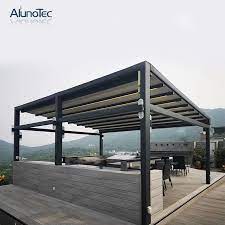 Waterproof Pvc Awning Retractable Carport Awning With Aluminum Buy Retractable Carport Awning Pvc Awning El Aluminum Pergola Pergola Rooftop Terrace Design
