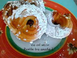 I via col vento sono dei dolcetti di pasta choux solitamente ricoperti da granella di zucchero e cioccolata. Via Col Vento Ricetta Napoletana