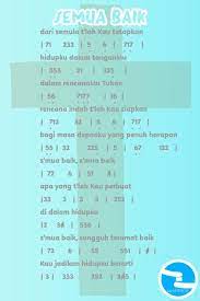 Not Angka Lagu Semua Baik
