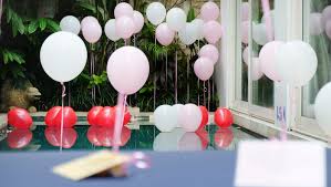 We used a 16 inch balloon filled with water to approx 6 inches to put under the middle balloon to help weigh it down to the top of pool. La Vie Villa Tropical Romantic One Bedroom Private Pool Villa In Legian Bali Indonesia Perfect For Honeymoon Getaway In Legian Bali