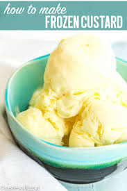The Most Delicious Homemade Ice Cream Cooked Vanilla Custard Makes A Great Base For This Va Frozen Custard Recipes Custard Recipe Easy Ice Cream Maker Recipes