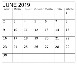 June 2019 Printable Calendar With Holidays June 2019 Calendar Calendar Printables Calendar