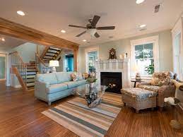 Careful design consideration was given to maintaining the original cabin aesthetic, including the exterior materials and the intimacy of the interior spaces. Great Room Pictures From Blog Cabin 2013 Diy Network Blog Cabin 2013 Diy