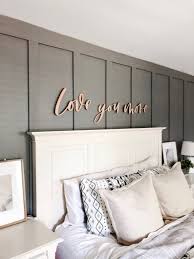 Fast Shipping This Hand Lettered Calligraphy Wooden Cutout Saying Love You More Master Bedroom Wall Decor Master Bedrooms Decor Bedroom Wall Decor Above Bed