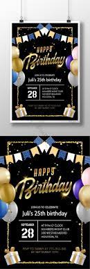 110 bil perkara penjelasan 1. Black Gold Birthday Invitation Poster Ai Free Download Pikbest