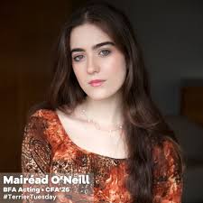It's that time again! Happy #TerrierTuesday 🐶 This week we're highlighting  junior BFA Acting student Mairéad O'Neill! ❤️🐾 Recent or upcoming SOT  projects? ➡️ I'm currently working
