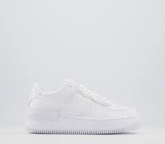Follow to keep up with nike's hottest new kicks follow us @airforce1nike and tag us to get featured. Nike Air Force 1 Shadow Trainers White Mono Unisex Sports