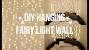Ceiling String Lights Wedding