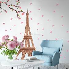 The eiffel tower by david huting the above. Paris Eiffel Tower With Cherry Blossom Wall Decal Sticker Wall Decals Wallmur