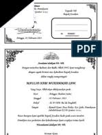 Kami dari panitia maulid nabi muhammad saw mengundang kepada seluruh pemuda pemudi untuk menghadiri pertemuan dalam. Contoh Surat Undangan Maulid Pdf Sample Surat Undangan