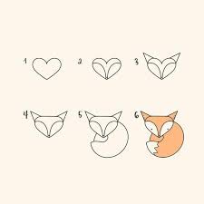 Comment Dessiner Un Renard Mit Bildern Fuchs Zeichnen Zeichnungsanleitung Zeichnungen