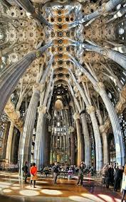 Interior Of Sagrada Familia Barcelona Spain Gaudi Barcelona Gaudi Antonio Gaudi