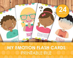 Printable Emotions And Expressions Faces Flashcards How Do