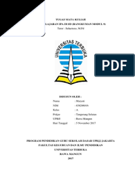 Segala puji bagi allah tuhan semesta alam. Rangkuman Modul 9 Pdf