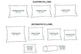 pillow size chart thebutcherandbarrel co