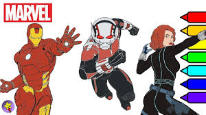 A Compilation Of Marvel Avengers Digital Coloring Page Videos Ant Man Coloring Book Page Iron Man Co Avengers Coloring Marvel Avengers Funny Superhero Coloring