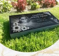 Granite Headstone Tombstone Grave Marker 20"x10"x3" Diamond Engraved