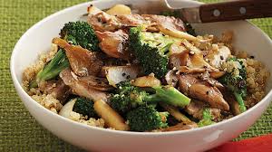 Pork Stir Fry With Broccoli Mushrooms Sobeys Inc Recipe Pork Stir Fry Beef Kabob Recipes Pork