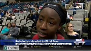 De'Asia Booker WLOX Interview 2020 Mississippi Girls High School Basketball  State Tourney Semifinals