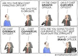 Tom Fishburne On Instagram A Cmo By Any Other Name New Cartoon And Post On The Rise Of The Chief Growth Offic Cmo Marketing Humor Chief Marketing Officer