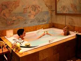 An overflow system with flanges keeps water from exiting the tub. Two Person Bathtubs Get The U Me Time With Your Other Half Why Leisure Concepts Is The Right Place For Buyin Bath Tub For Two Jacuzzi Tub Bathroom Big Tub