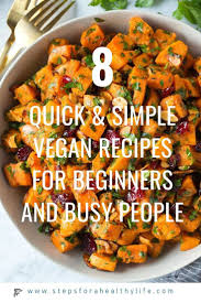 8 Quick Vegan Recipes For Beginners And Busy People In 2020 Plant Based Recipes Easy Vegetarian Recipes For Beginners Vegan Recipes Beginner