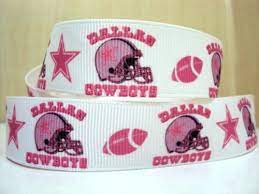 Nfl Ribbon By The Yard Yards 1 Dallas Cowboys Pink Ribbon By Aussiebabyboutique On Etsy Dallas Cowboys Football Dallas Cowboys Cowboys Football