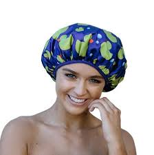 Shower Cap For Women Triple Layer Reusable Durable Saves Blow Out Hair Care Bath Caps Duck Design For A In 2020 Shower Cap Blowout Hair Luxury Shower Cap
