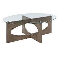 100% price match and free shipping at ylighting.com. Bowery Hill 3 Piece Glass Top Oval Coffee Table Set In Gray Bh 4752 1916521